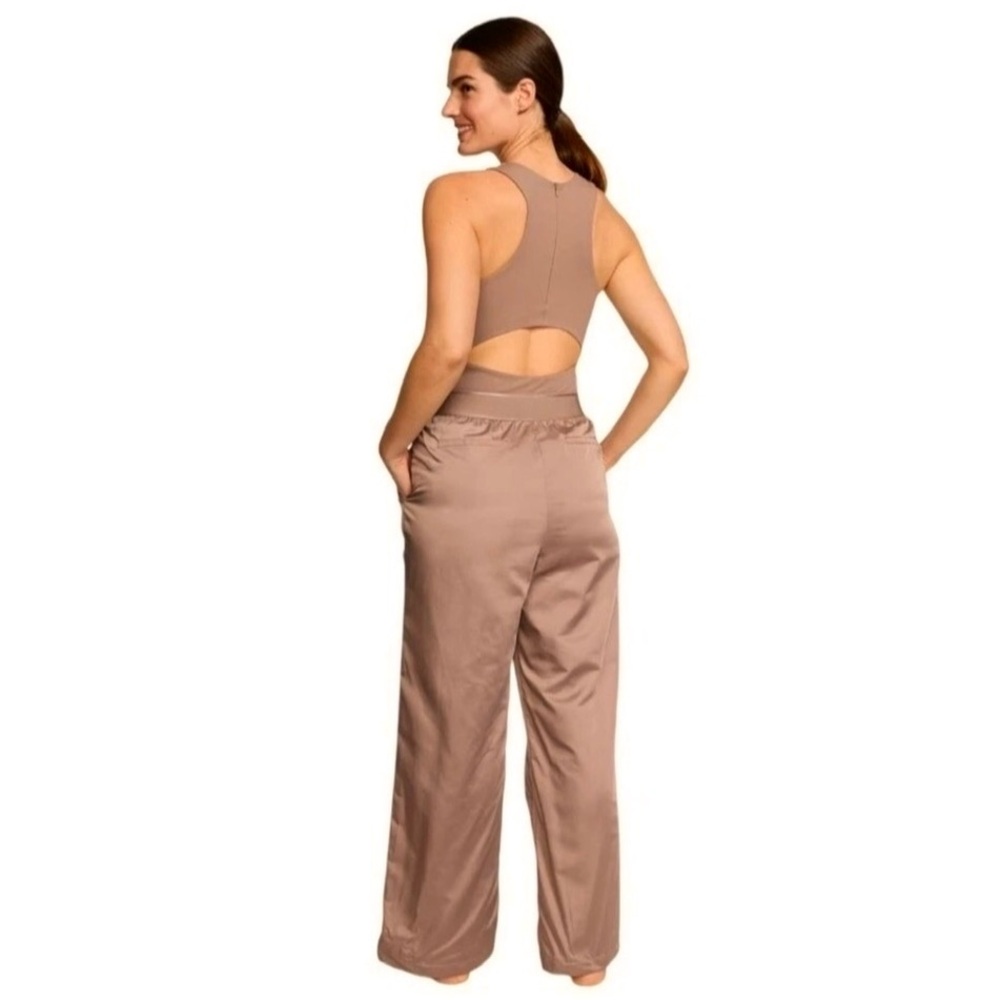 Victoria's Secret Taupe Open-Back Jumpsuit
